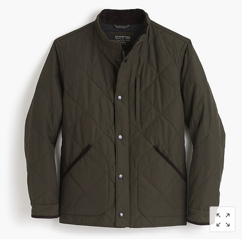 J. Crew Mens Quilted Sussex Jacket